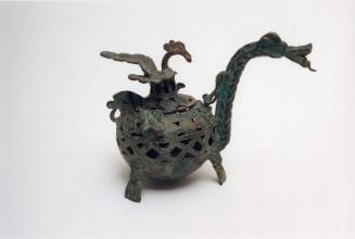 Incense burner with Dragon handle and Phoenix cover