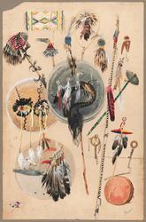 Drawing relating to the "American Indian" series of designs