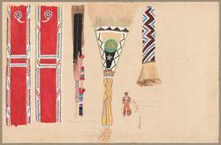 Drawing relating to the "American Indian" series of designs
