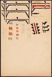 Drawing relating to the "American Indian" series of designs