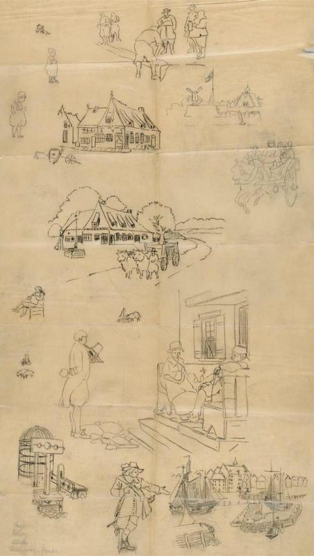 Drawing relating to the "Early American" series of designs