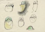 Sketch for Colored Smoke Machine Brooch