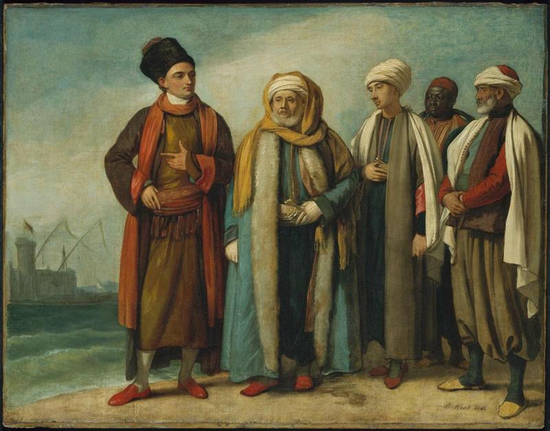The Ambassador from Tunis with His Attendants as He Appeared in England in 1781