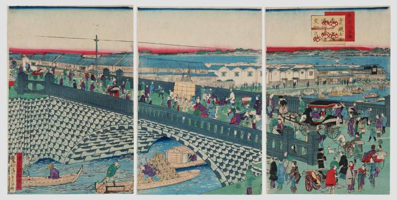 Asakusa Bridge in Tokyo (Tôkyô Asakusa-bashi)