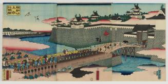 Lord Yoritomo's Entourage Arriving in Kyoto (Yoritomo kô jôkyô gyôsô no zu)