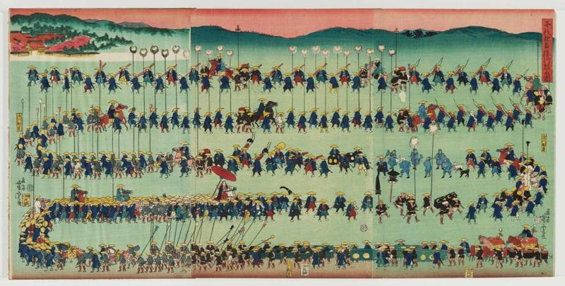 Children at Play: The Procession of a Young Lord (Kodomo asobi wakasama gyôretsu no zu)