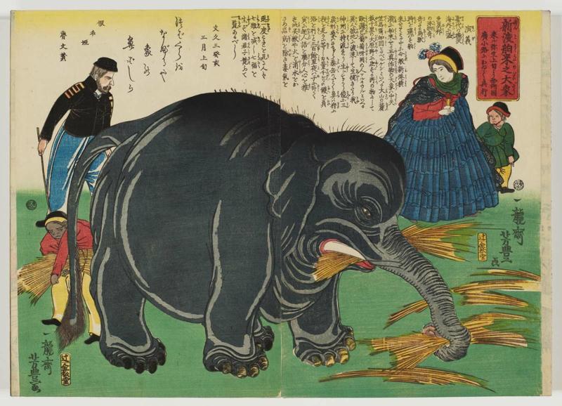 Great Elephant Recently Imported from Overseas (Shin tohakurai no dai zô)