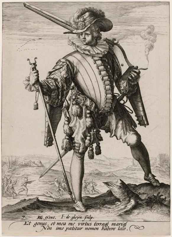Soldier with Arquebus (Plate Seven)