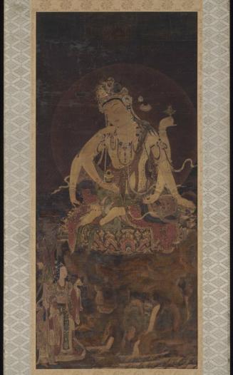 Nyoirin Kannon, the Bodhisattva of Compassion with the Wish-Granting Jewel and the Magic Wheel