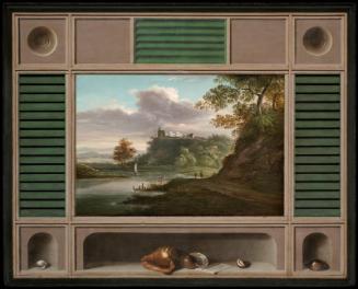 Trompe L'Oeil Louvered Fireboard