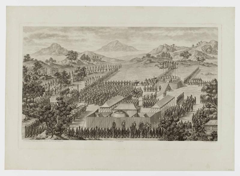 The Emperor in the Suburbs Personally Receives News of the Officers and Soldiers Distinguished in the Campaign against the Muslim Tribes ([L'Empereur Se Rend] Dans La Banlieue Pour Prendre [Personnellement] Des Nouvelles des Officiers et des Soldats...)