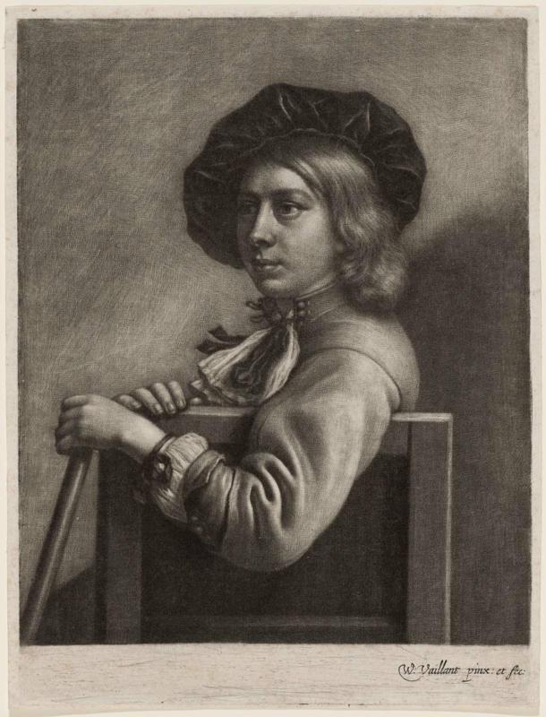 Boy with a Beret, Sitting on a Chair