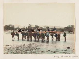 Fording the River at Odawara