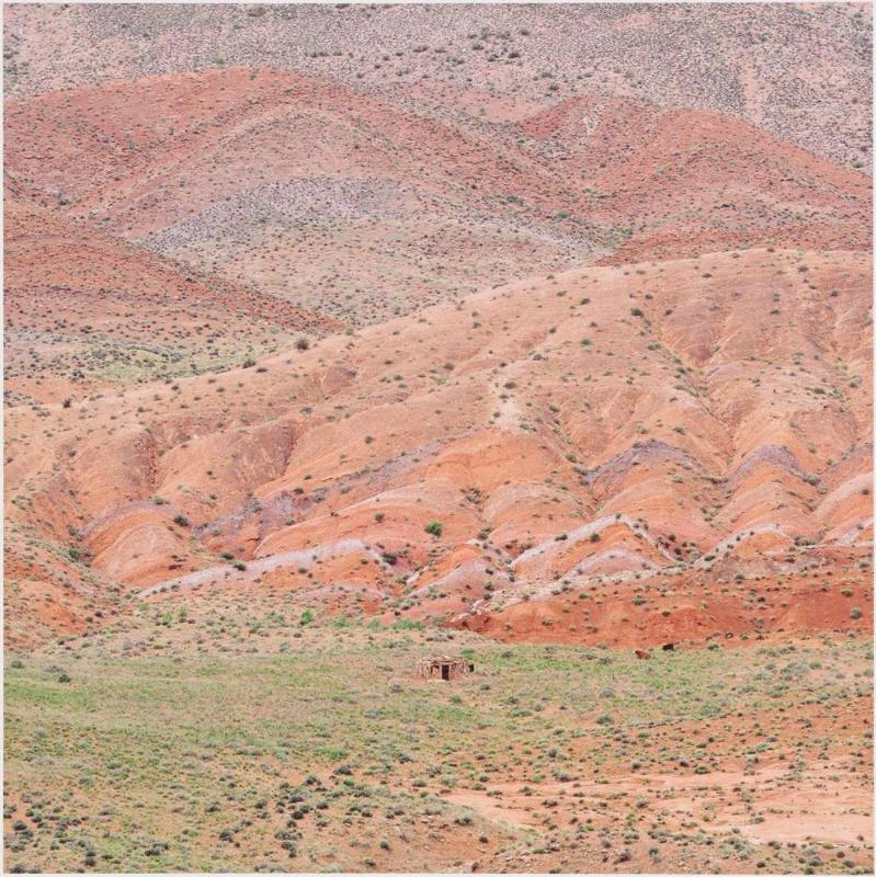 Abandoned Hogan, South of Comb Ridge, Viewed from South of Bluff, Utah