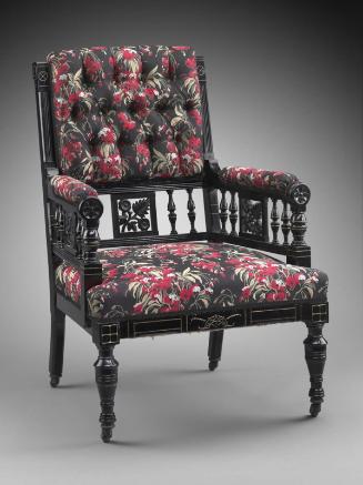 Upholstered armchair