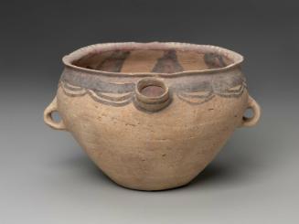 Spouted vessel (guan) with two handles