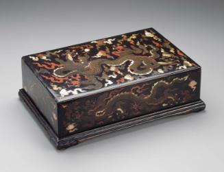 Covered box with inside drawer