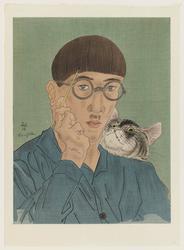 Self-portrait with Cat