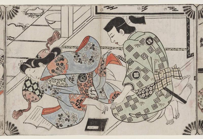 Young Man and Sleeping Girl, from an untitled erotic series