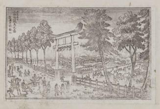 View of the Horse Race at the Upper Kamo Shrine on the Fifth Day of the Fifth Month (Gogatsu itsuka Kami Kamo keiba no zu)