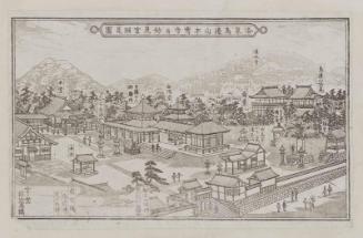 Guide to Honju-ji temple and the Myôken Hall at Toribeyama in Eastern Kyoto (Rakutô Toribeyama Honju-ji narabi ni Myôkengû saiken zu)