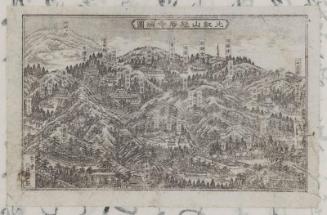 Detailed Map of Enryaku-ji Temple on Mount HIei (Hieizan Enryaku-ji saizu)
