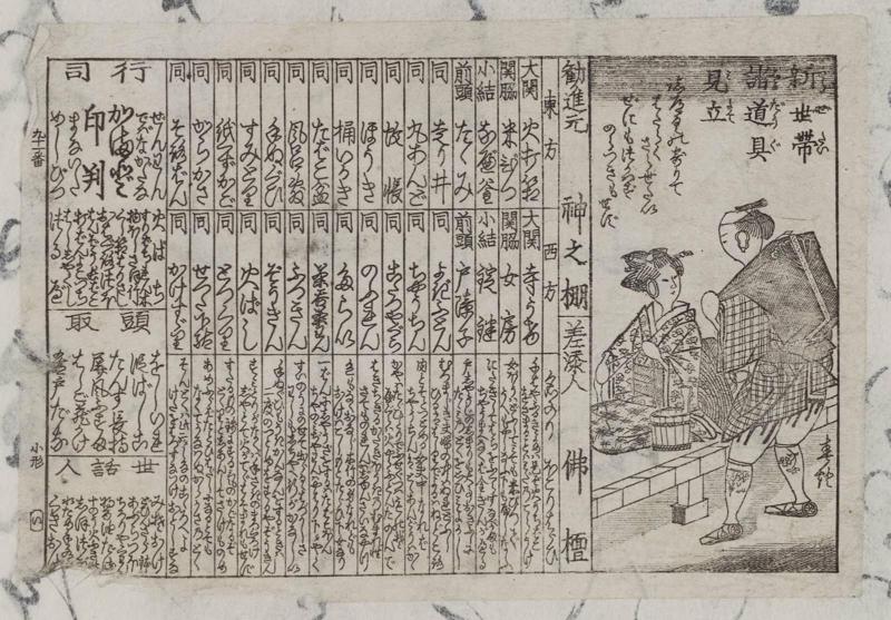 Comparison of Utensils in Their New Lives (Shin setai kodôgu mitate)
