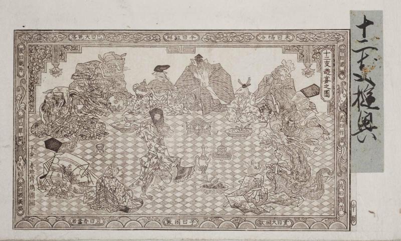 The Party of the Twelve Animals (Jûnishi yûen no zu)