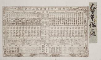 Newly Engraved Sumô-style Match of the Bridges of Great Japan (Shinsen Nihon hashi zukushi mitate sumô)