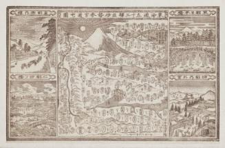 The Fifty-three Stations of the Tôkaidô together with the Pilgrimage Route to Ise (Tôkaidô gojûsan eki narabi ni Ise sangû dôchû no zu)