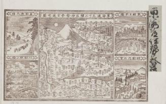 The Fifty-three Stations of the Tôkaidô together with the Pilgrimage Route to Ise (Tôkaidô gojûsan eki narabi ni Ise sangû dôchû no zu)