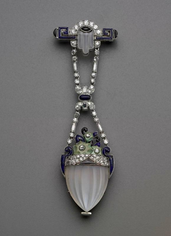 Woman's lapel watch
