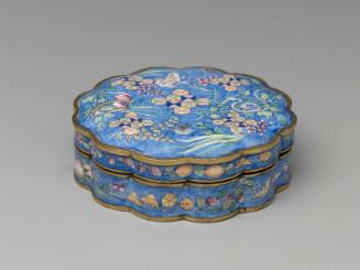 Painted enameled box