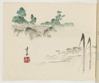 Harbor with Masts, Pavilions with Lanterns