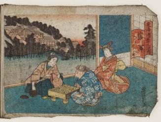 Fujisawa, from the series Fifty-three Stations of the Tôkaidô (Tôkaidô gojûsan tsugi no uchi)