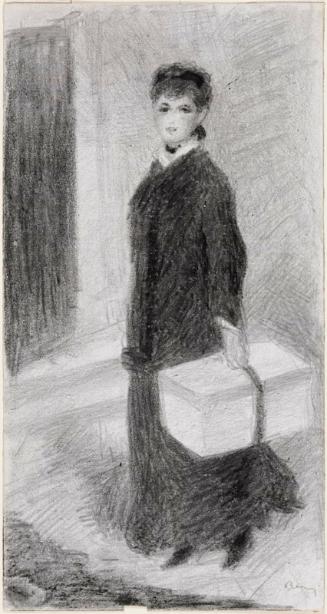 The Milliner or Young Woman in an Overcoat Carrying a Box