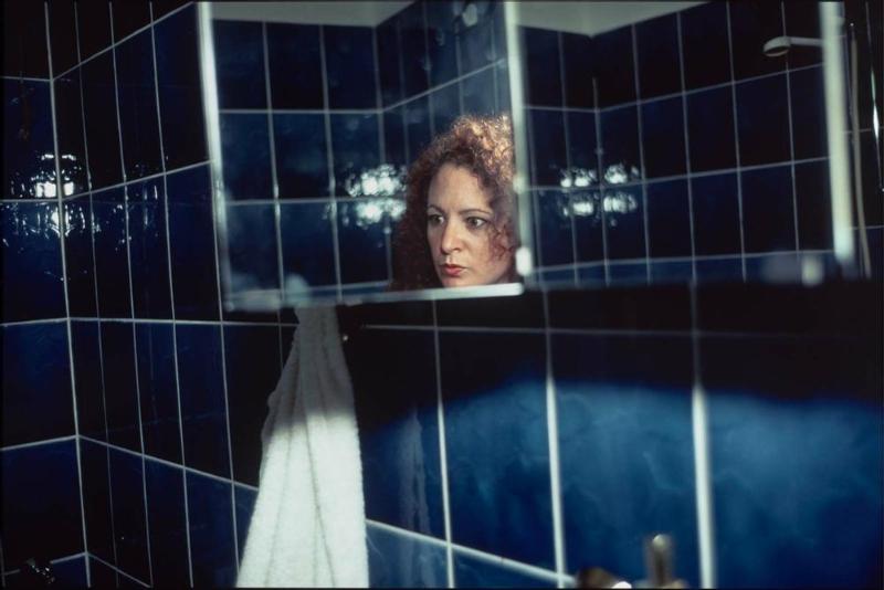 Self-Portrait in My Blue Bathroom, Berlin
