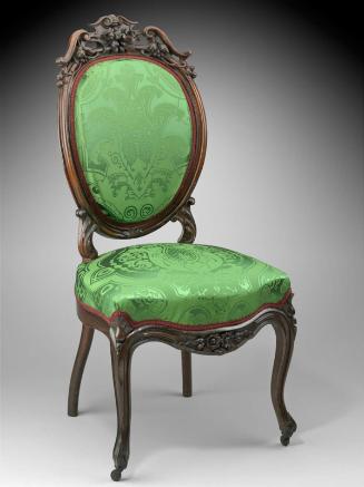 Side chair, one of four side chairs from a Rococo revival parlor set