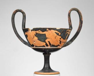High-handled cup (kantharos) depicting Zeus in pursuit