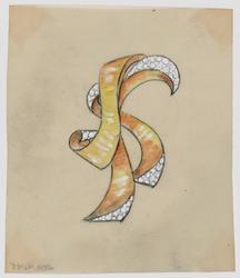 Jewelry design for Seaman Schepps of 3 scrolling bands