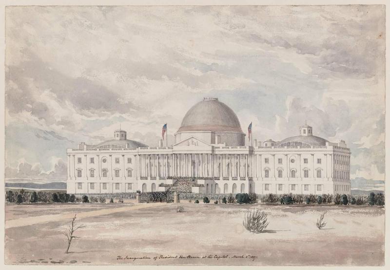 Inauguration of Van Buren, 1837