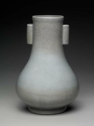 Vase with tubular handles