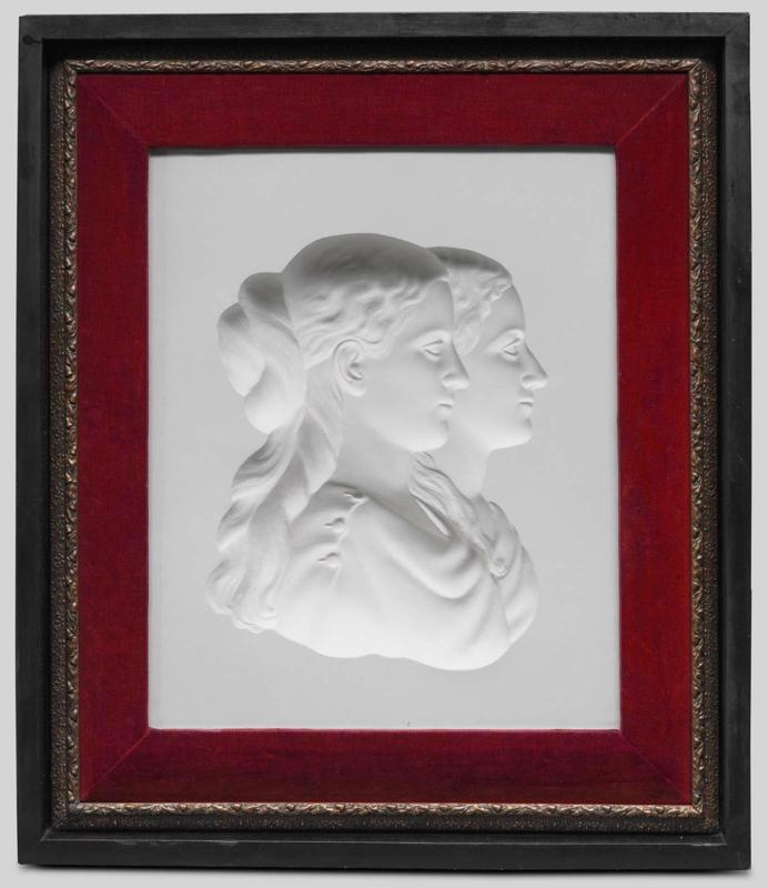 Double portrait of a man and a woman