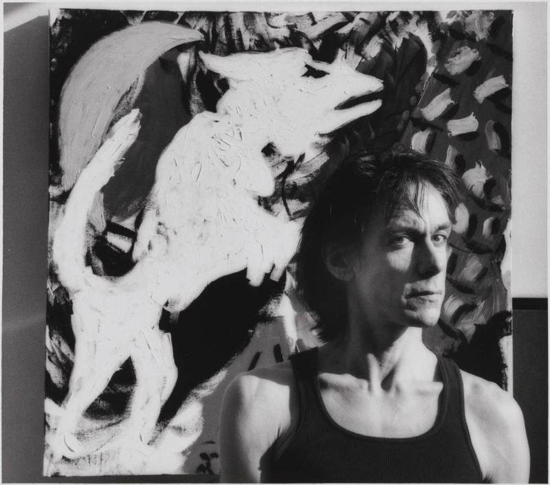 Iggy Pop with Painting