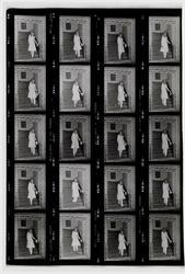 Woman with White Suit on Stairs, Vogue