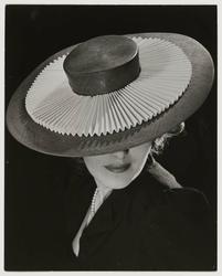 Shiny Blue-Straw Sailor Hat