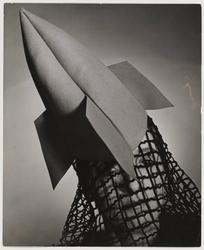 Woman Modeling a Torpedo Inspired Hat