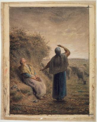 Shepherdesses Watching a Flight of Wild Geese
