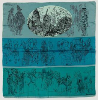 Woman's scarf: London scenes