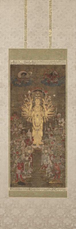 Senju Kannon, the Thousand-Armed Bodhisattva of Compassion, and Twenty-Eight Attendants